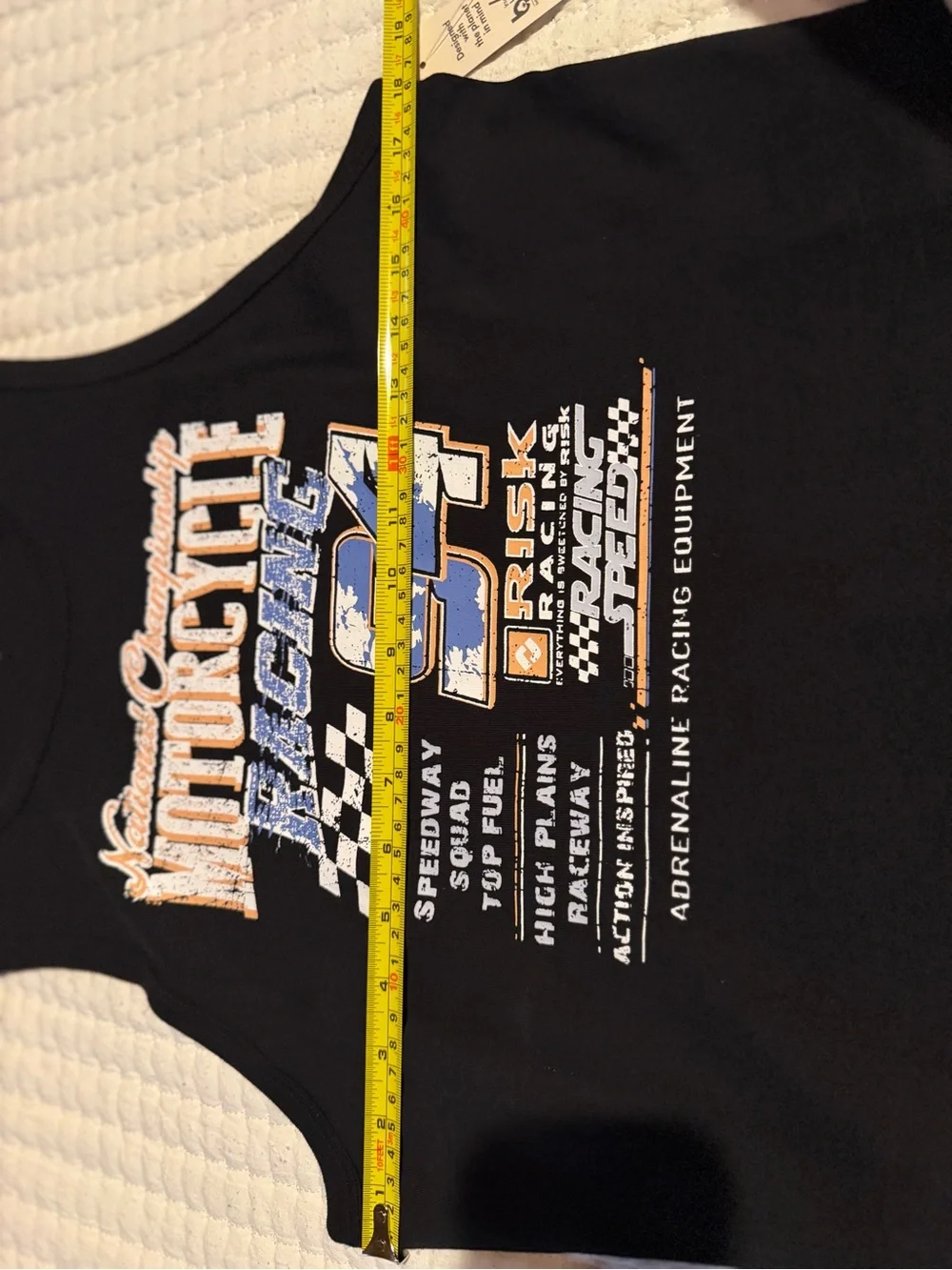NWT No Boundaries Motorcycle Racing Graphic Tank Top - XL - Picture 4 of 5